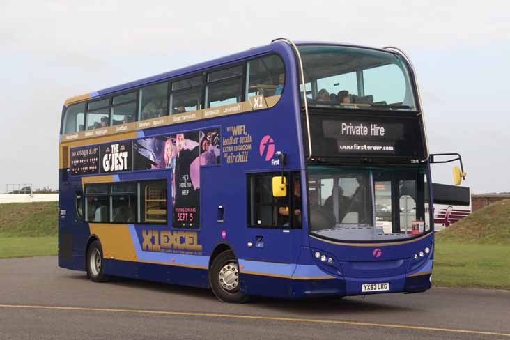 First Eastern Counties ADL Enviro400 X1 Excel 33818